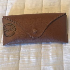 Brown Leather Ray-Ban sunglass case